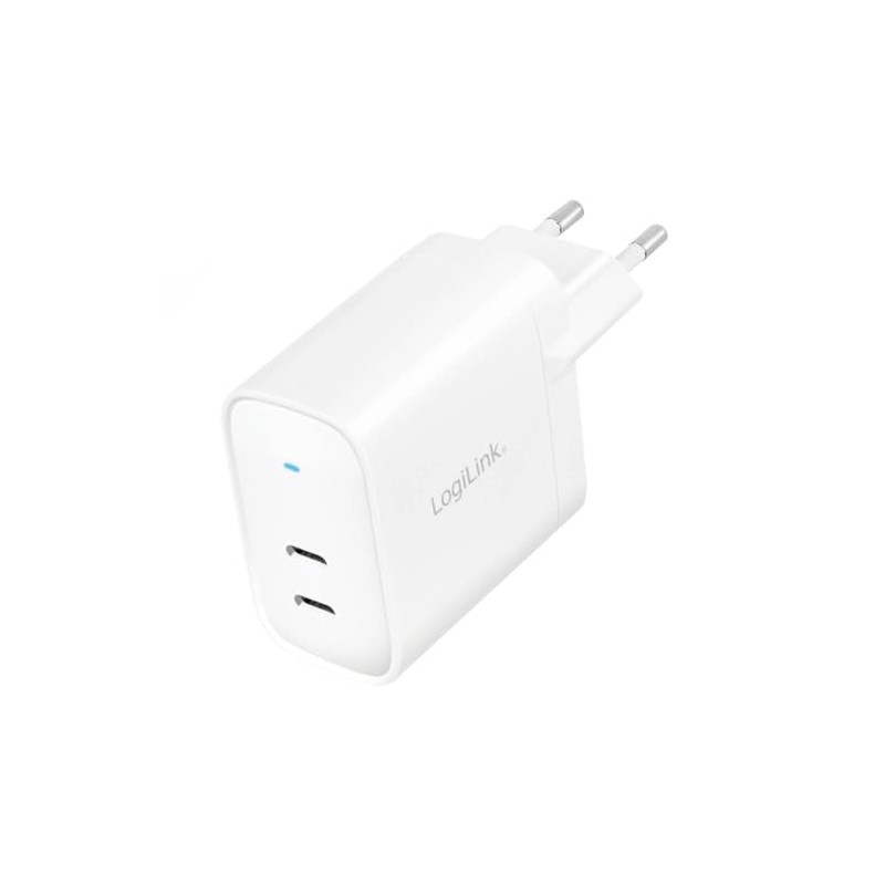 LogiLink PA0282 USB Socket Adapter, 2X USB-C Port PD (PowerDelivery),