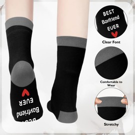 Boyfriend Gifts,Fathers Day Father's Day Anniversary Cool Birthday Christmas Valentines Valentine's Meaningful Stocking Stuffers Gifts for Boyfriend Gift Ideas for Him Boyfriends Parents,Mens Socks