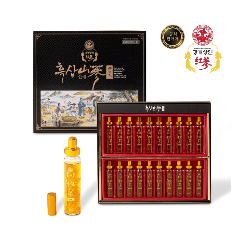 강개상인 흑삼 산삼배양근(20ml x 20입) 앰플형 감사한 분께 선물하세요 Ganggae