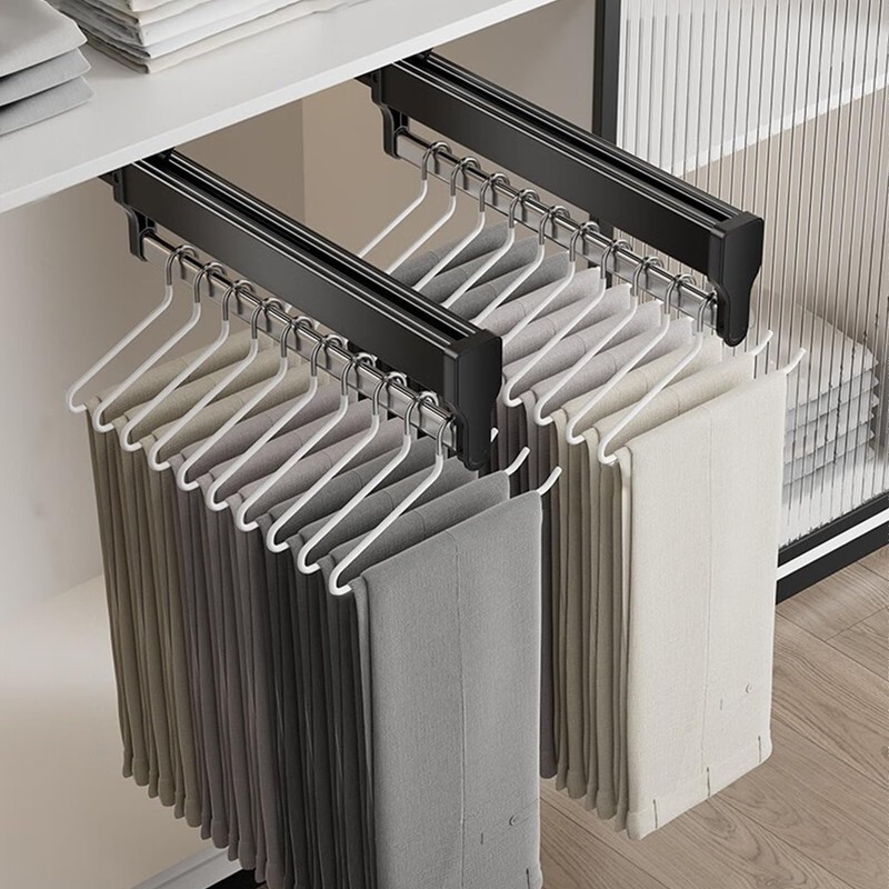 MAFAGE Valet Rod for Closet Pull Out, Adjustable Heavy Duty