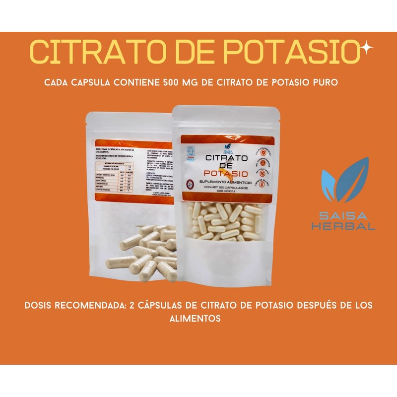 Citrato de Magnesio y Citrato de Potasio bolsa con 120