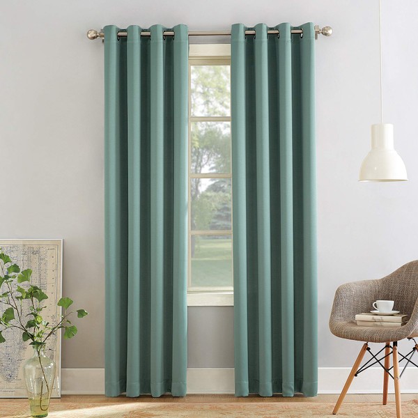 Sun Zero Becca Energy Efficient Grommet Curtain Panel, 40" x