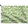 Spoonflower Fabric - Green Shamrocks Clovers Irish Shamrock Ireland Patricks
