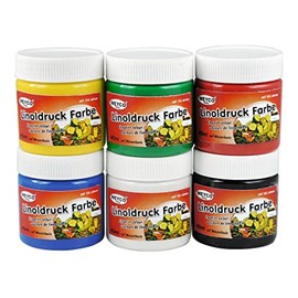 Linoldruchfarben Potato 6 Pieces Stamp Colour Print Lino Printing Set