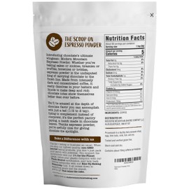 Espresso Powder for Baking - Achieve Rich Chocolate Flavor - Great for Baking - All-Natural - Fine Powder - Easily Dissolves - Gluten Free - Non-GMO - Convenient Resealable Pouch (7oz)