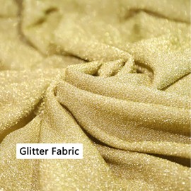 JFDYDM Gold Glitter Cocktail Table Covers - Round Table Cover for 2.6-Foot (32 X 43 Inch) High Top Folding Table, Spandex Table Covers for Wedding Party Banquet Fiesta Pub Bar Round Table Decorations