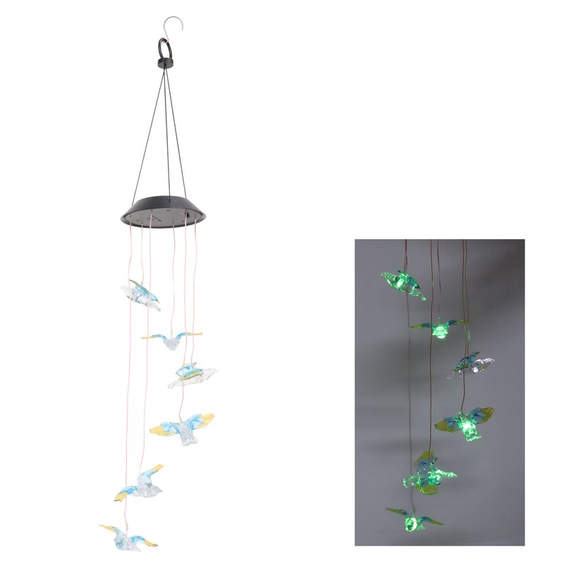 Solar Wind Chimes Light Outdoor Waterproof LED Solar Eagle Wind