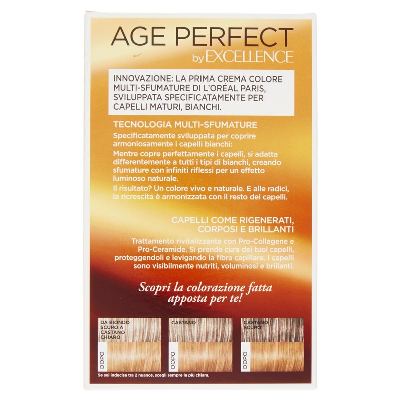 Excellence Age Perfect Hair Dye 6.03 Dark Blonde Caramel
