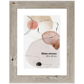 WANDStyle Picture Frame Country House Style 20 x 25 cm I Colour: Oak Look I Photo Frame I Wooden Picture Frame in Vintage Style I Made in Germany I H770