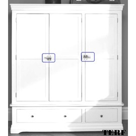 TERF® Traditional Polished Chrome Window Fanlight Skylight Catch Security Pull Ring Spring Bounce Door Bolt Latch Locks with Fixing Screw for Window Cupboard Cabinet Wardrobe Door Gate - Pack of 1