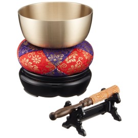 nakamura 商事 [仏具 Supplies] Wide Round Orin 5 Piece Set