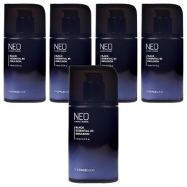 Partner_Reference THE FACE SHOP Neo Classic Homme Black Essential 80 Emulsion 110ml 5pcs / 더페이스샵 네오 클래식 옴므 블랙 에센셜 80 에멀젼 110ml 5개