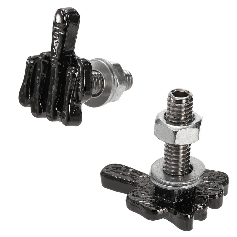Yarlung 8 Pack License Plate Screws Kit, Finger Shape Stainless
