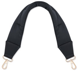 Expatrié Bag Strap for Changing Short Black - Charlène - Carry Strap for Bags in Cushion Design - Handbag Bum Bag Shoulder Bag - Strap as Bag Handle & Accessory