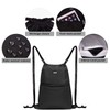 Drawstring Backpack String Bag Sackpack Cinch Water Resistant Nylon for