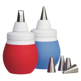 PrepWorks Decorating Kit - Complete Set for Cake, Cupcake, and Cookie Decorating with Piping Tips, Bags, and Accessories