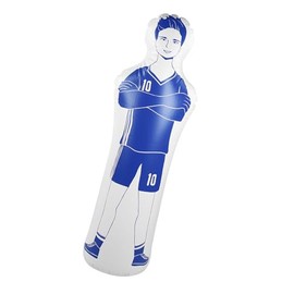 Inflatable Football Training Doll Tumbler 40 x 160 cm, Inflatable Football Doll 220.46 Pounds Bearing, Easy to Carry, for Football and Basketball Training, Boxing (Blue)