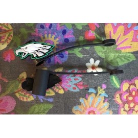 Unbranded 2 Pce Silicone Straw Toppers PHILADELPHIA  Football Team Sports Straw Cap NEW