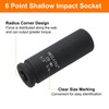 QUARKZMAN 3/4" SAE Deep Impact Socket 1/2" Drive 6 Point