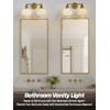 Teqinchy 2-Light Gold Wall Sconces,Vintage Bathroom Wall Sconce Light with