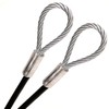 PSI, 1/4" Vinyl Coated Galvanized Steel Cable with Looped Ends,