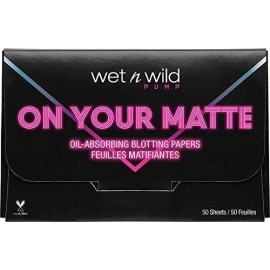 Wet n Wild On Your Matte Oil-Absorbing Blotting Papers 50 Sheets (Pack of 1)