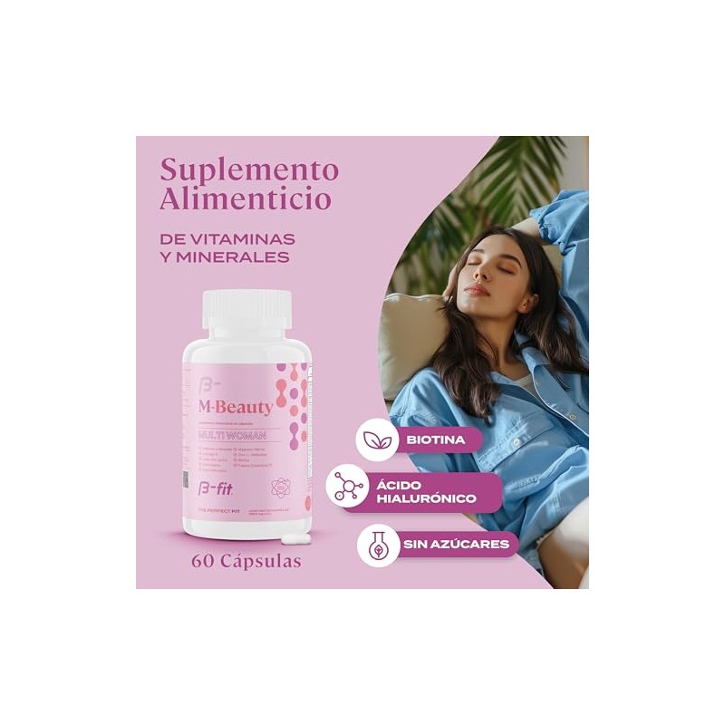 B-FIT B M-Beauty Vitaminas para Mujer - 60 Cpsulas de