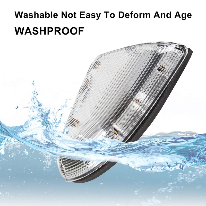 HECASA Mirror Turn Signal Light Housing Compatible with 2009-2018 Dodge