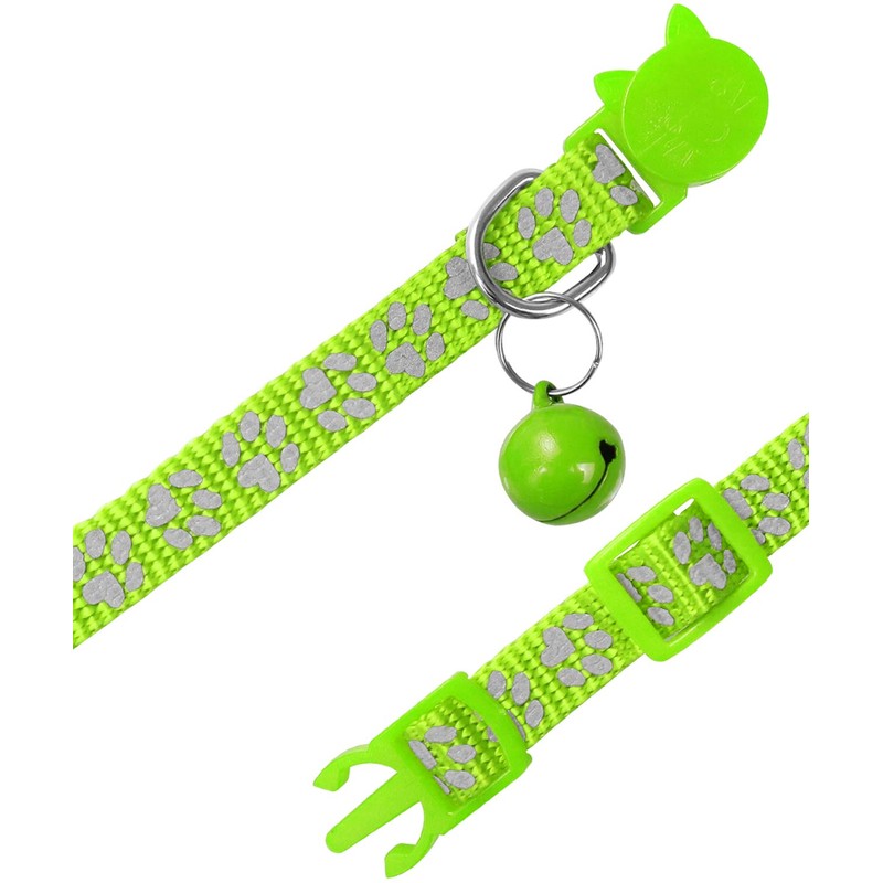 Taglory Reflective Cat Collars Breakaway with Bell, 2-Pack Girl Boy