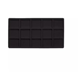 FindingKing 5 Black 15 Compartment Display Tray Inserts