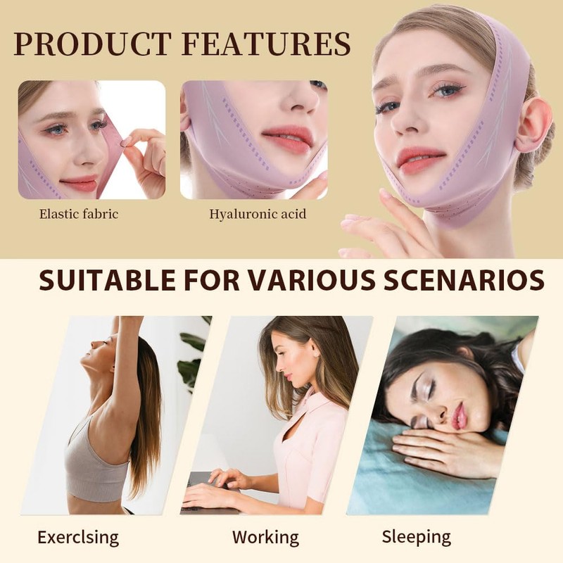 Fovcos V Line Lifting Mask, V Shaped Face Mask, V