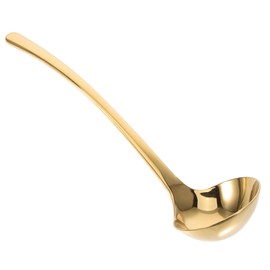 Ciieeo Serving Spoon Pouring Ladle Punch Bowl with Ladle Cooking Utensil Handle Spoons Cooking Spoon Golden