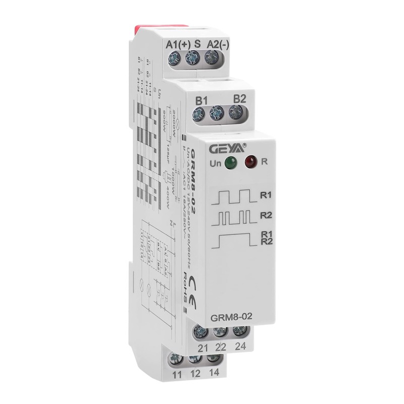 GEYA Electronic Latching Relay Memory Relay Impulse Relay 2SPDT 16A