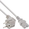InLine 16650G Power Cable, Earthing Contact Angled to IEC Plug