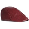 Rayson PU Leather Peaked Cap for Men Winter Warm Retro