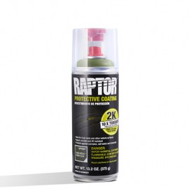 RAPTOR 2K Bedliner Aerosol, Protective Coating, Spray-On Truck Bed Liner, Impact, Scratch & UV Resistant, Olive Green, 13.2 oz