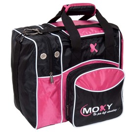 Moxy Candlepin Deluxe Tote Bowling Bag- Pink/Black