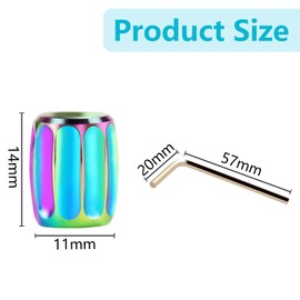 Pack of 4 Anti-Theft Car Tyre Valve Caps Car Tyre Air Valve Caps with Wrench, Car Dustproof Cap Tyre Wheel Shaft Air Valve Cap for Car Motorcycle Truck Bicycle (Colour)