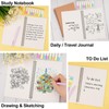 Tikplus A5 Squared Paper Notebook, 2 Pack, 120 Pages/ 60