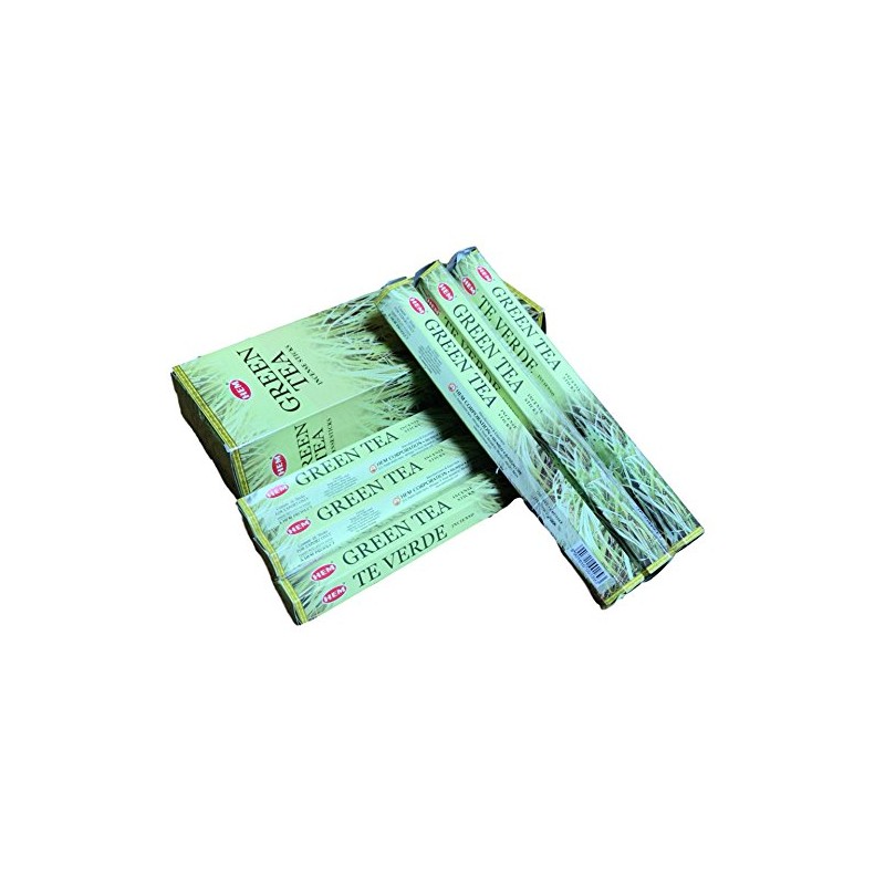 HEM Green Tea GREENTEA Sticks Incense Set of 6