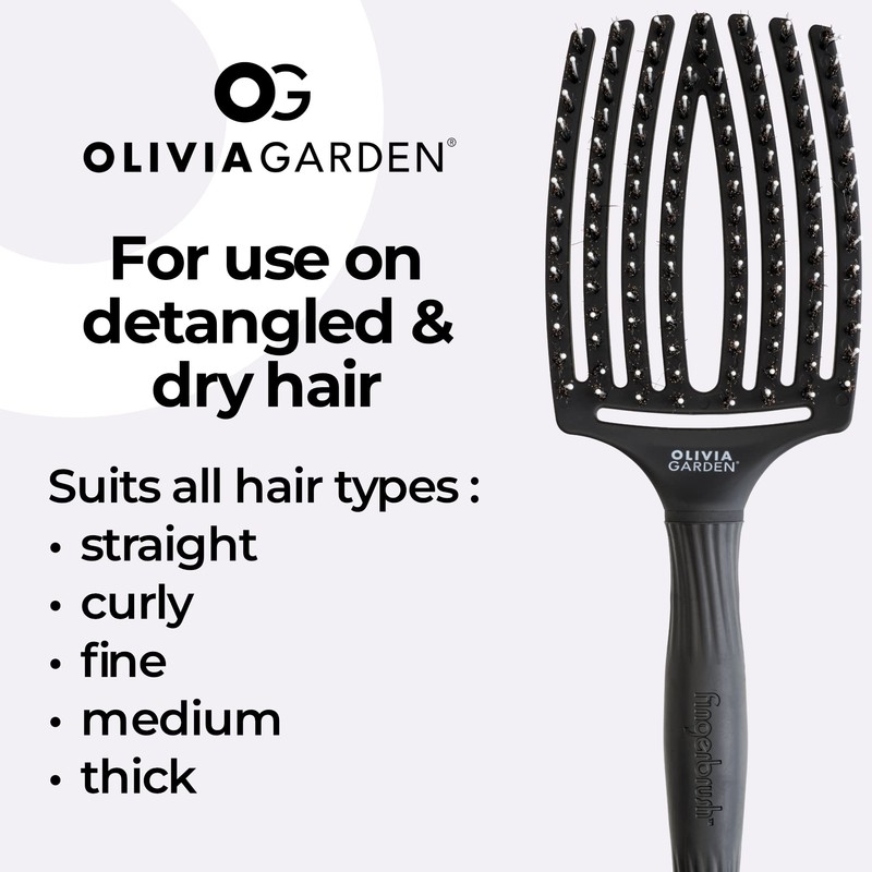 Olivia Garden - Fingerbrush - Boar & Nylon bristles -