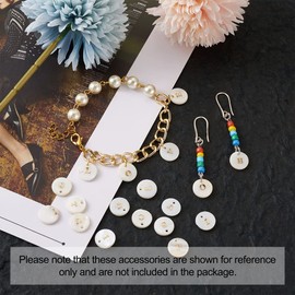 Boutigem Natural Shell Charm Pendant for Jewelry Making DIY Beach Bracelet Necklace Boho Shell Natural Freshwater Shell