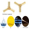TOP-VIGOR 2Pcs 6mm Brass Barb Hose Fitting, Y Shape Barbed