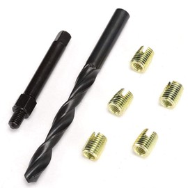 Thread Repair Kit M8 x 1.25 Thread Repair Kit Self Tapping Thread Inserts Tool Set for Automobiles, Rail Car, Home Appliances