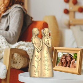 LOFIRSIFJOY Sister Gift for Women Resin Sister Figurines for Women Bestie Friendship Christmas & Birthday Gift