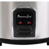 Professional Series 6-Cup Rice Cooker with Glass Lid Stainless Steel