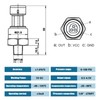 FUSCH 100 PSI Pressure Transducer Sensor with Connector Harness, 1/8"NPT
