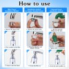 Huucozn Pack of 3 Water Filter Tap 360° Tap Filter