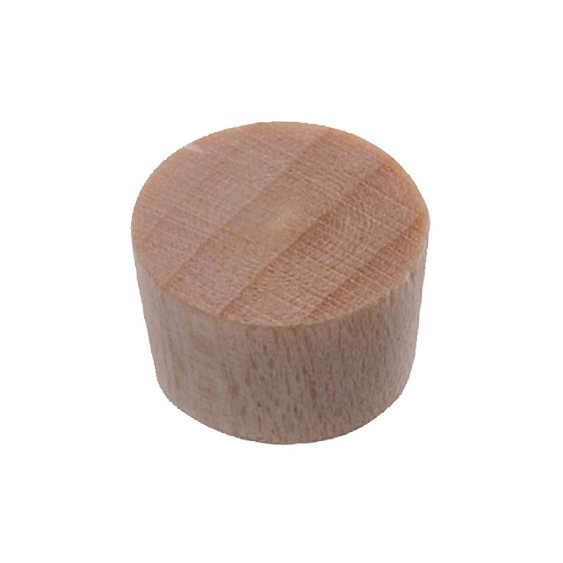 Hillman 53007 Wooden Flat Plug, 1-Inch, 12-Pack , Beige