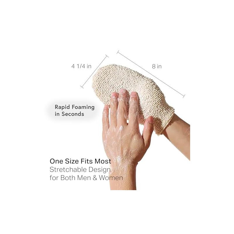 Tada Belleza Natural Guantes Exfoliantes Ducha Depurador Corporal Masaje Corporales